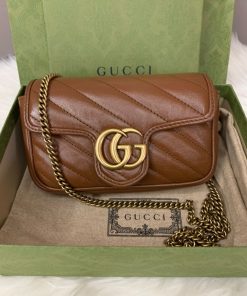 PRELOVED: Gucci Marmont Supermini (Brown)