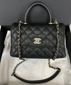 Chanel Small Coco Handle (Caviar Black GHW)