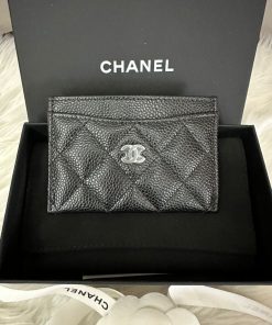 Chanel Classic Card Holder (Black Caviar SHW)