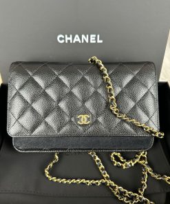 Chanel Classic Wallet On Chain (Black Caviar GHW)