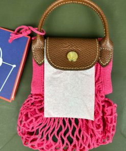 Longchamp Le Pliage Filet XS Mesh Bag (Candy)