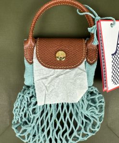 Longchamp Le Pliage Filet XS Mesh Bag (Lagoon)