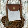 Longchamp Le Pliage Filet XS Mesh Bag (Tobacco)